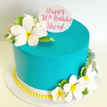 Buttercream with Plumerias