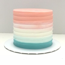 Gender Reveal Texture Buttercream