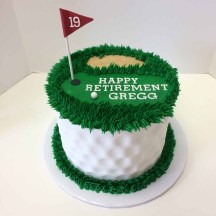 Golf Retirement Cake