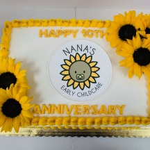 Fresh Sunflowers and Edible Image Logo