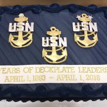Navy Sheet Cake