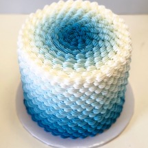 Ombre Shell Buttercream Piping