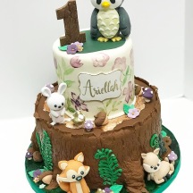 Pretty Woodland Cake