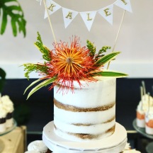 Protea Semi Naked Birthday Cake