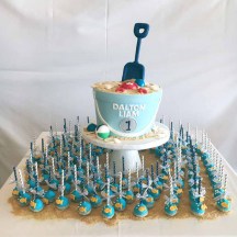 Sand Pail Cake and Cake Pops