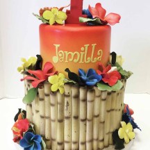 Tropical Bamboo Cake