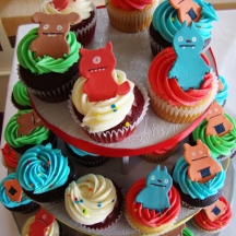 Kolby's Ugly Doll Cupcakes