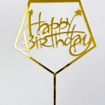 Happy Birthday Pentagon Mirror