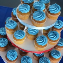 Blue Swirl Cupcakes