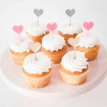 Heart Cupcake Toppers