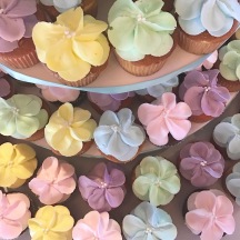 Pastel Flower Cupcakes