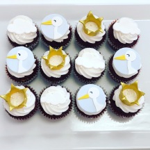 Stork Baby Shower Cupcakes