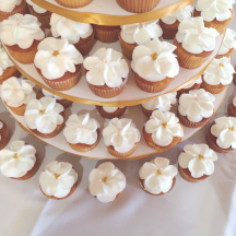 White Petal Cupcakes
