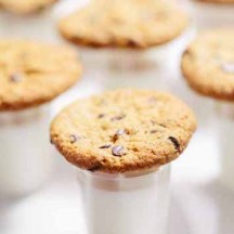 Chocolate Chip Cookies with Milk Shot