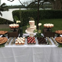 Dark Wood Dessert Table 1