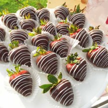 Drizzled Chocolate Covered Strawberries