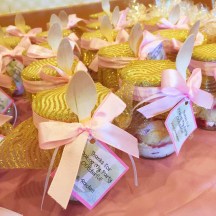 Gold and Pink Mason Jar Cakes
