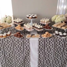 Gray Themed Dessert Table