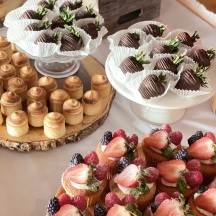 Strawberries, Fresh Fruit Cupcakes, and Lemon Meringue Tarts