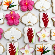 Tropical Flower Sugar Cookies