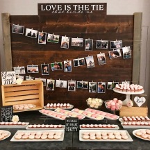 Macaron, Donuts and Cupcakes Dessert Table