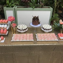 Coral Dessert Table