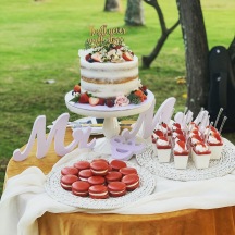 Red Dessert Table