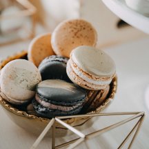 Silver Speckled Macarons