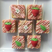 Strawberry Shortcake Rice Krispy Treats