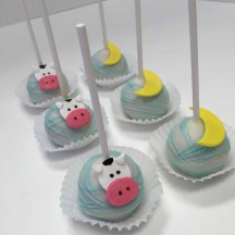 The Cow Jumped Over The Moon Cake Pops