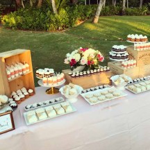 White and Gold Dessert Table