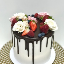 Fruits and Florals Cake