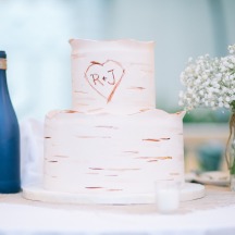 Birch Wood Etched Cake