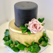 Black and Gold Fondant