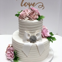 Buttercream Textured Love Cake