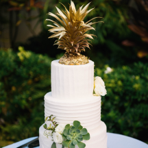 Buttercream Textured and Golden Pineapple