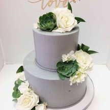 Clean Gray Buttercream