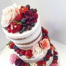 Fresh Fruits Naked Wedding Cake