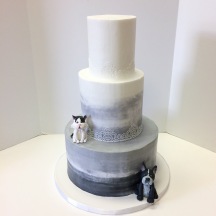 Gray Watercolor Buttercream