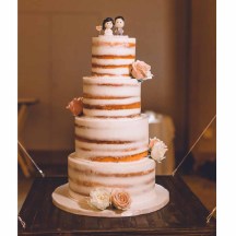 Guava Semi-Naked Cake