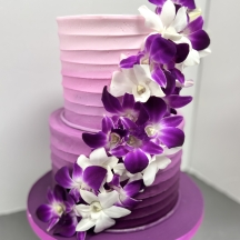 Textured Ombre w/ Orchids