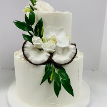 Rough Buttercream w/ Real Coconut Pieces