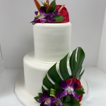 Fondant w/ Tropical Florals