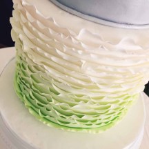 Mint Fondant Ruffles