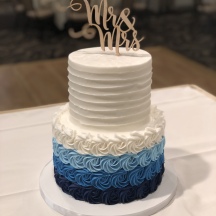 Ombre Rosettes with Texture Buttercream