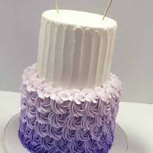 Purple Ombre Rosette