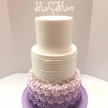 Purple Ombre Buttercream Textures