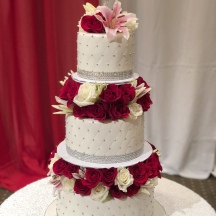 Quilted Cake with Floral Lifts