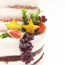 Semi-Naked Cake with Fruits