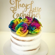 Semi-Naked and Rainbow Roses